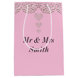 Ovanlig söt personlig bröllop presentsäck