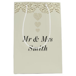 Ovanlig söt personlig bröllop presentsäck