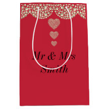 Ovanlig söt personlig bröllop presentsäck