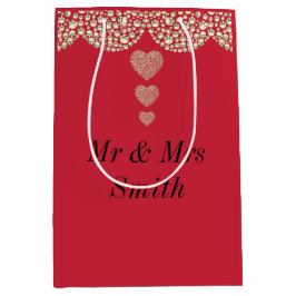 Ovanlig söt personlig bröllop presentsäck