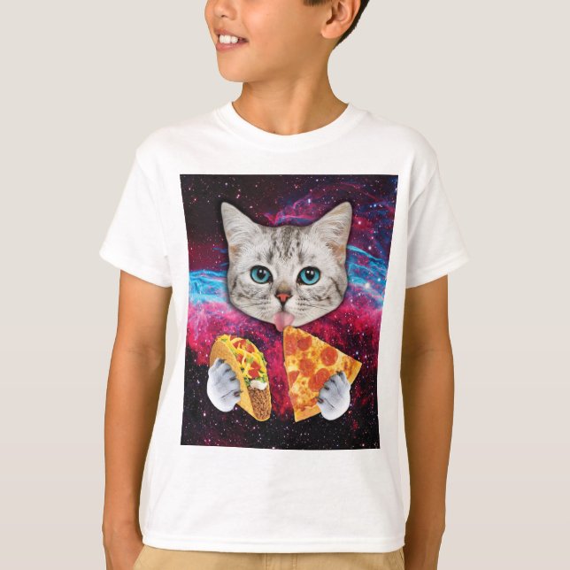 Ovanlig T-tröja för Taco för LookkattPizza T Shirt (Framsida)