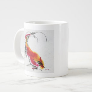 Ovanlig tupp. Kalligrafi och akvarell. Jumbo Mugg