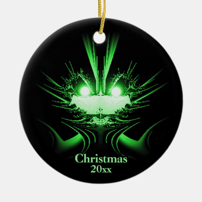 Ovanlig utlänningornament för Helgdag med år Julgransprydnad Keramik (Framsidan)