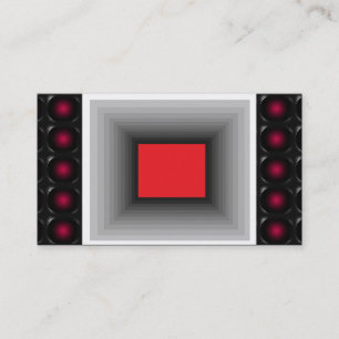 Ovanlig visitkort 1 för röd illusion 3D