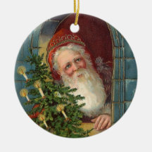 Ovanliga eleganta santa med träd & stearinljus