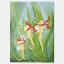 Ovanliga Helgdag: Seahorse Magnet 2,5" x 3,5"