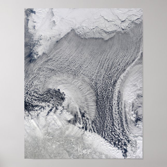 Ovanliga molnformationer över Barents hav Poster (Framsidan)