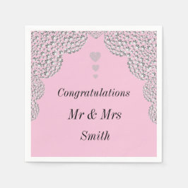 Ovanliga servetter av söt bröllop personlig