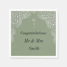 Ovanliga servetter av söt bröllop personlig