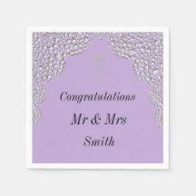 Ovanliga servetter av söt bröllop personlig