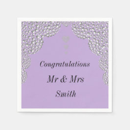 Ovanliga servetter av söt bröllop personlig