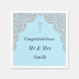 Ovanliga servetter av söt bröllop personlig