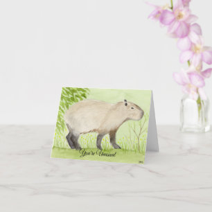 Ovanligt Capybara-kort Kort