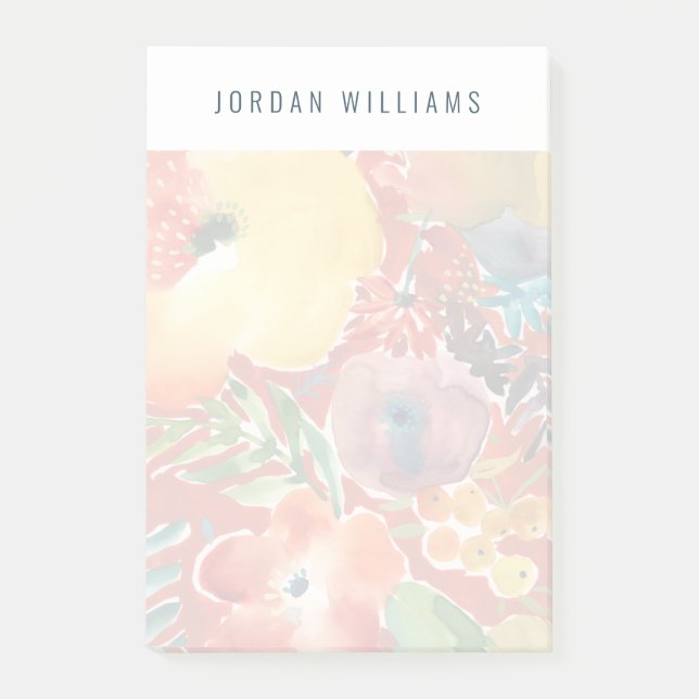 Ovanligt förekommande Blommigtar III Post-it Block (Framsida)