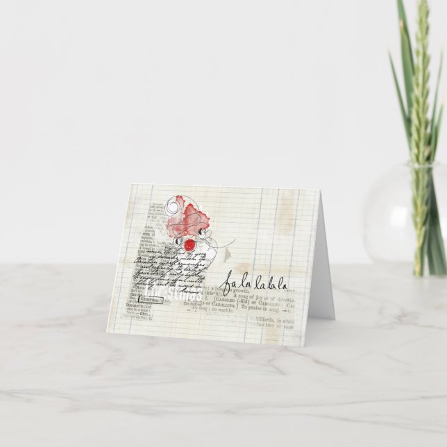 Ovanligt god jul-doodjkort helgkort (Framsida)