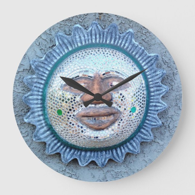 ovanligt klockklocka i sol ansikte stor klocka (Framsida)