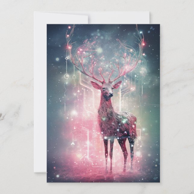 Ovanligt märkligt Rosa julkort (Framsida)