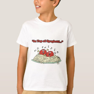 ovanpå spaghetti-köttbullar t shirt