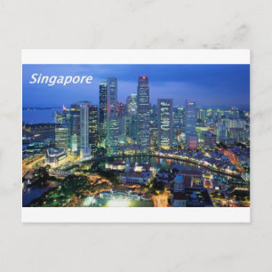 ovansida av singapore angie vykort