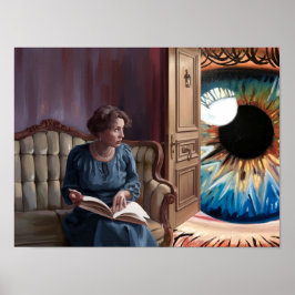 Oväntad Visitor Surreal Poster Skriv ut väggkonst