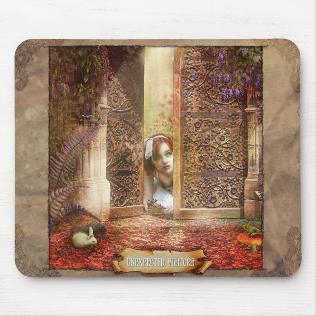 oväntade besökare musmatta (Framsidan)