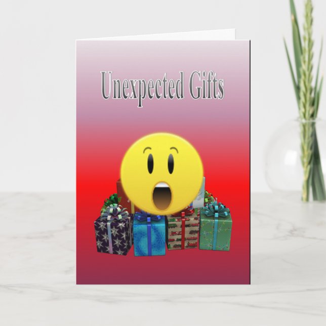 Oväntade gåvor kort (Framsida)