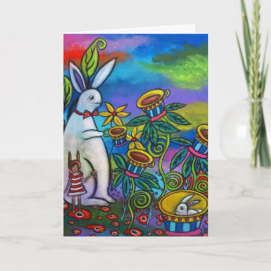 Oväntat födelsedagskort Tea Party Kort