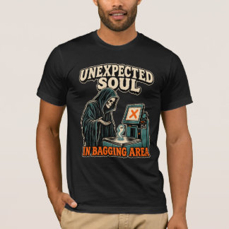 Oväntat själs vid självscanningen Mördarens Humor T Shirt