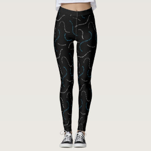 ovärderlig ABSTRAKT VÅGIGT MÖNSTER Leggings