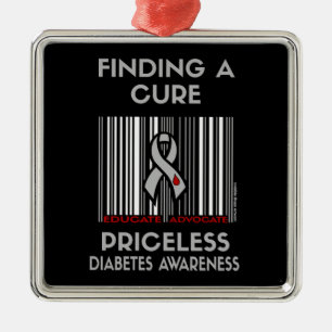 Ovärderlig.. Diabetes Metall Ornament