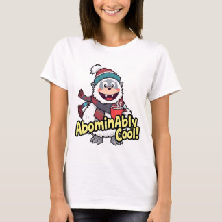 Ovärdig Coola Winter Yeti Design T Shirt