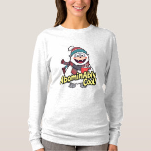 Ovärdig Coola Winter Yeti Design T Shirt