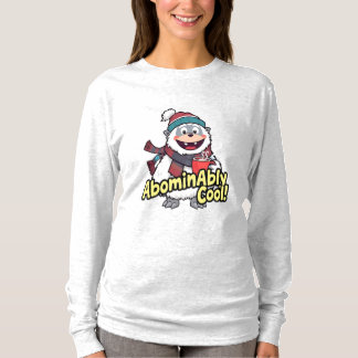 Ovärdig Coola Winter Yeti Design T Shirt