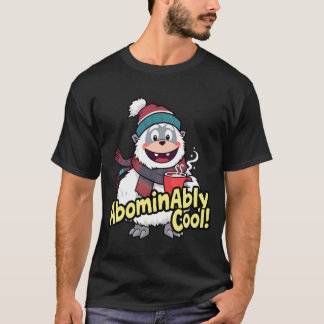 Ovärdig Coola Winter Yeti Design T Shirt