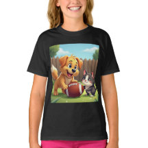 Ovärdig Hund och katt med fotboll