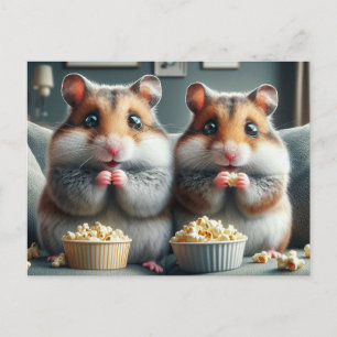 Ovärdiga Hamsters och Popcorn Vykort