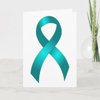 Ovarialcancer| Cervixcancer - Teal Ribbon Tack Kort