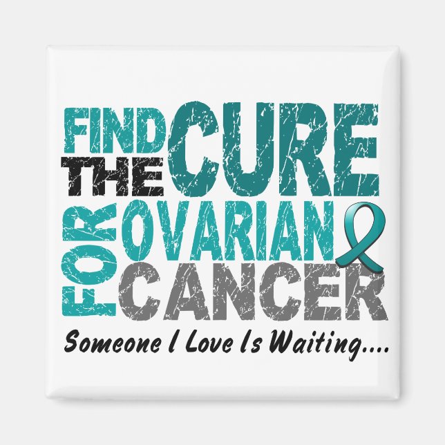 Ovarialcancer FINNS CURE 1 Magnet (Framsidan)