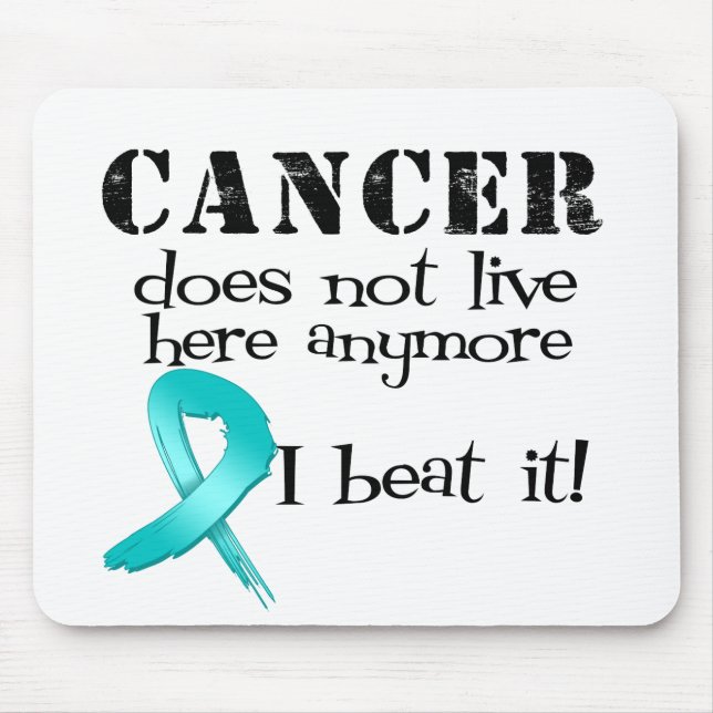 Ovarialcancer lever inte längre här musmatta (Framsidan)