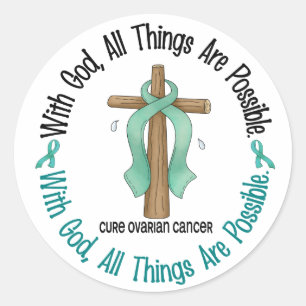 Ovarialcancer MED GOD KOR 1 Runt Klistermärke