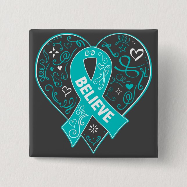 Ovarialcancer tror att det är svårt att få tag på knapp (Framsida)