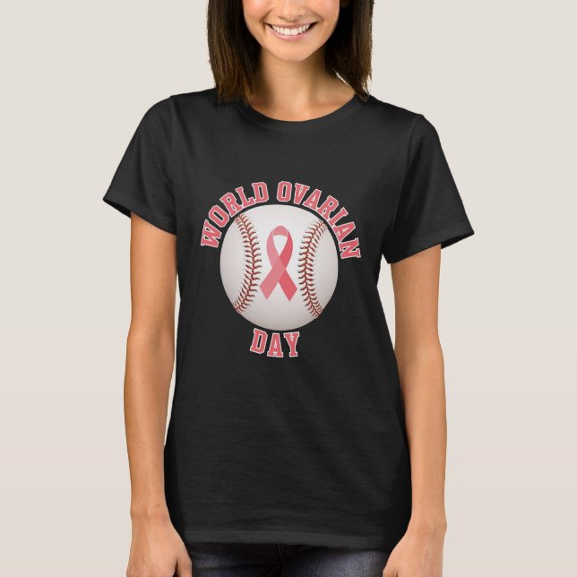 Ovarian Awareness Pitch T Shirt (Framsida)