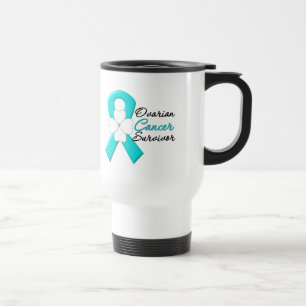 Ovarian band för canceröverlevandeblomma resemugg