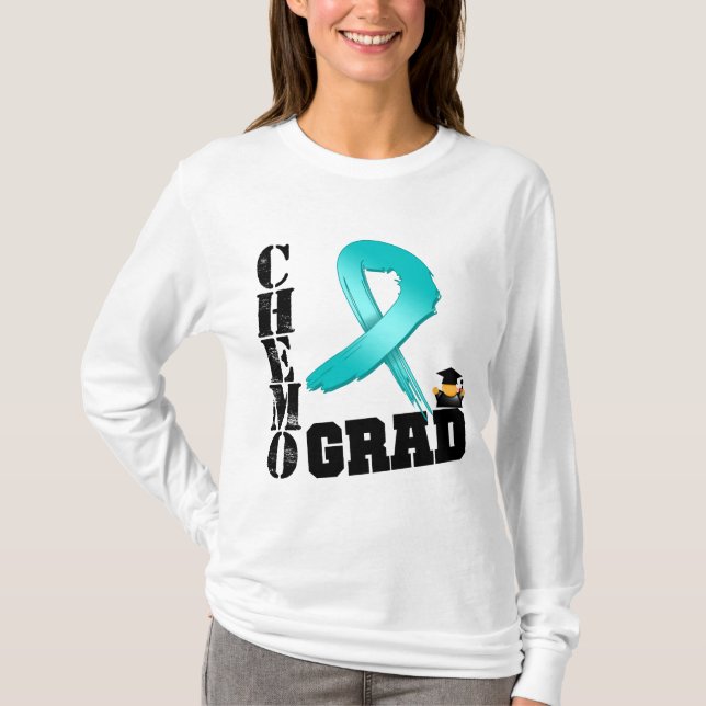 Ovarian cancer akademikra Chemo Tee Shirt (Framsida)