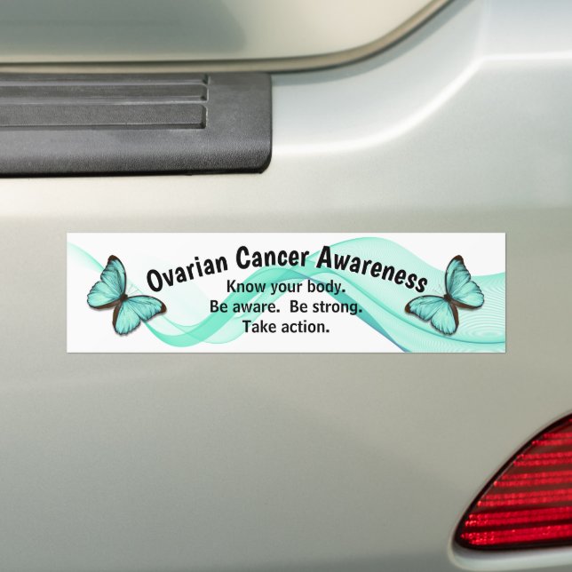 Ovarian Cancer Awareness Bumper Sticker Bildekal (På Bil)