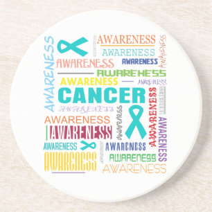 Ovarian Cancer Awareness Collage Underlägg