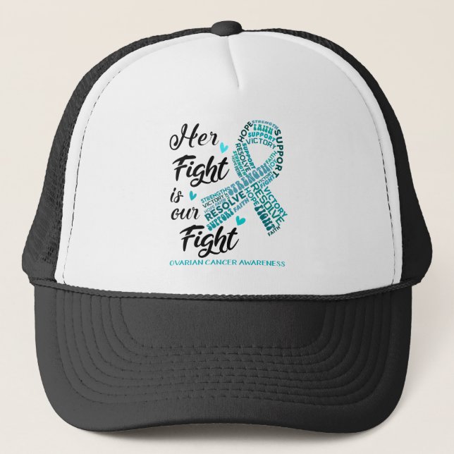 Ovarian Cancer Awareness Hennes kamp är vår kamp Keps (Framsida)