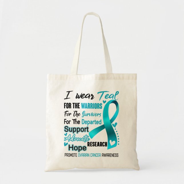 Ovarian Cancer Awareness Month Ribbon Gifts Tygkasse (Framsidan)