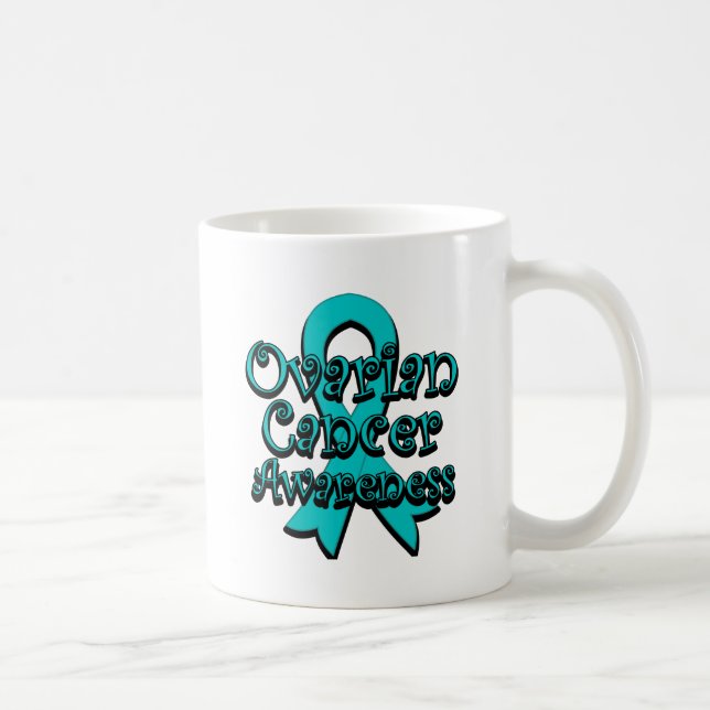 Ovarian Cancer Awareness Ribbon Kaffemugg (Höger)