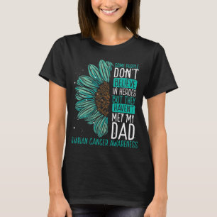 Ovarian Cancer Awareness Ribbon Pappa Warrior T Shirt